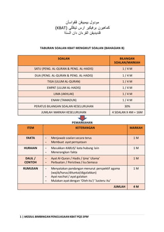 Modul Bimbingan Kbat Merijah