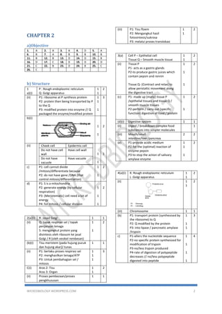 Contoh Soalan Biologi Tingkatan 4 Bab 3 Ttusnewsmnel