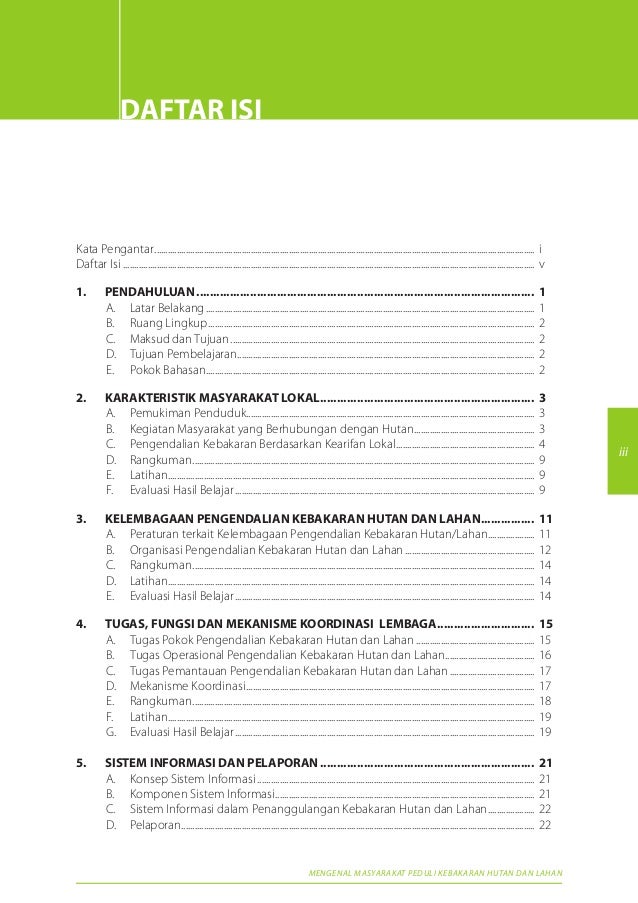 Modul Pelatihan Pengendalian Kebakaran Hutan dan Lahan 