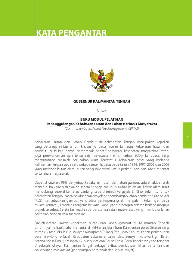 Modul Pelatihan Pengendalian Kebakaran Hutan dan Lahan 