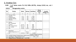 2. Analisa Cor:
 