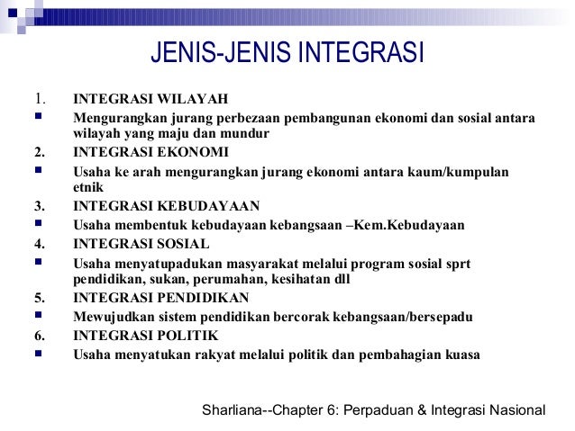perpaduan negara dan integrasi nasional pengajian malaysia