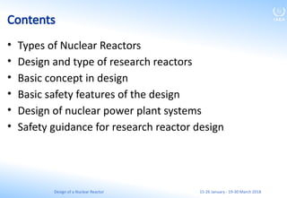 Comprehensive Training on Nuclear Reactor Design and Safety Principles ...