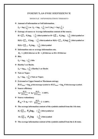 VTU CBCS E&C 5th sem Information theory and coding(15EC54) Module ...