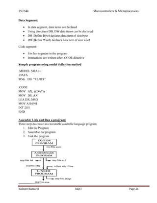 15CS44 MP & MC Module 1 | PDF