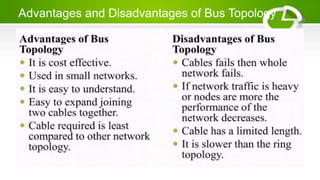 Advantages and Disadvantages of Bus Topology
 