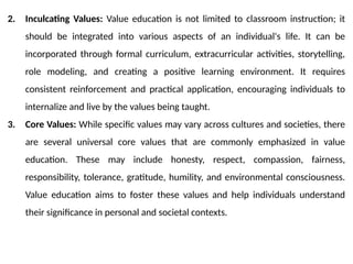UHV(BUHK408) Module-value education and self exploration | PPTX