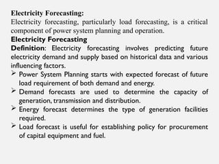 Module-1_Power System & Load Forecasting | PPTX