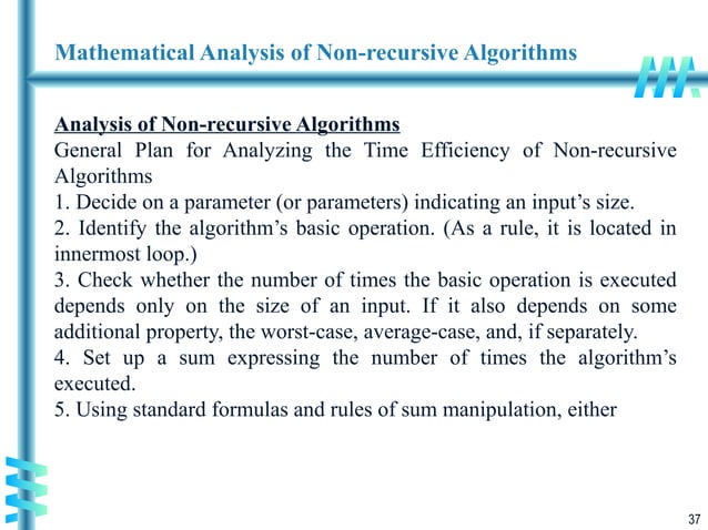 Analysis Framework, Asymptotic Notations | PPT