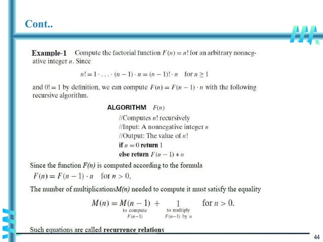 Analysis Framework, Asymptotic Notations | PPT