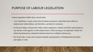 Provides Labour Module 1 labour and Industrial Law sakshi | PPTX