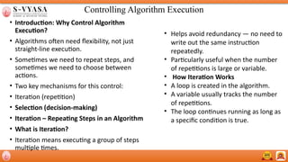 Executing A Control Algorithm Comprehensive Introduction to Computational Thinking and Problem ...