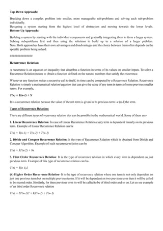 Disign and Analysis for algorithm in computer science and technology | PDF