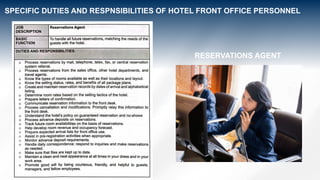 MODULE 1 FRONT OFFICE OPERATIONS INFORMATION ABOUT HOTEL PO | PPTX