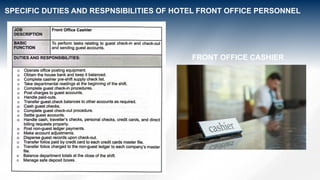 MODULE 1 FRONT OFFICE OPERATIONS INFORMATION ABOUT HOTEL PO | PPTX