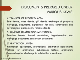 Module 1- Legal Documents an Overview | PDF