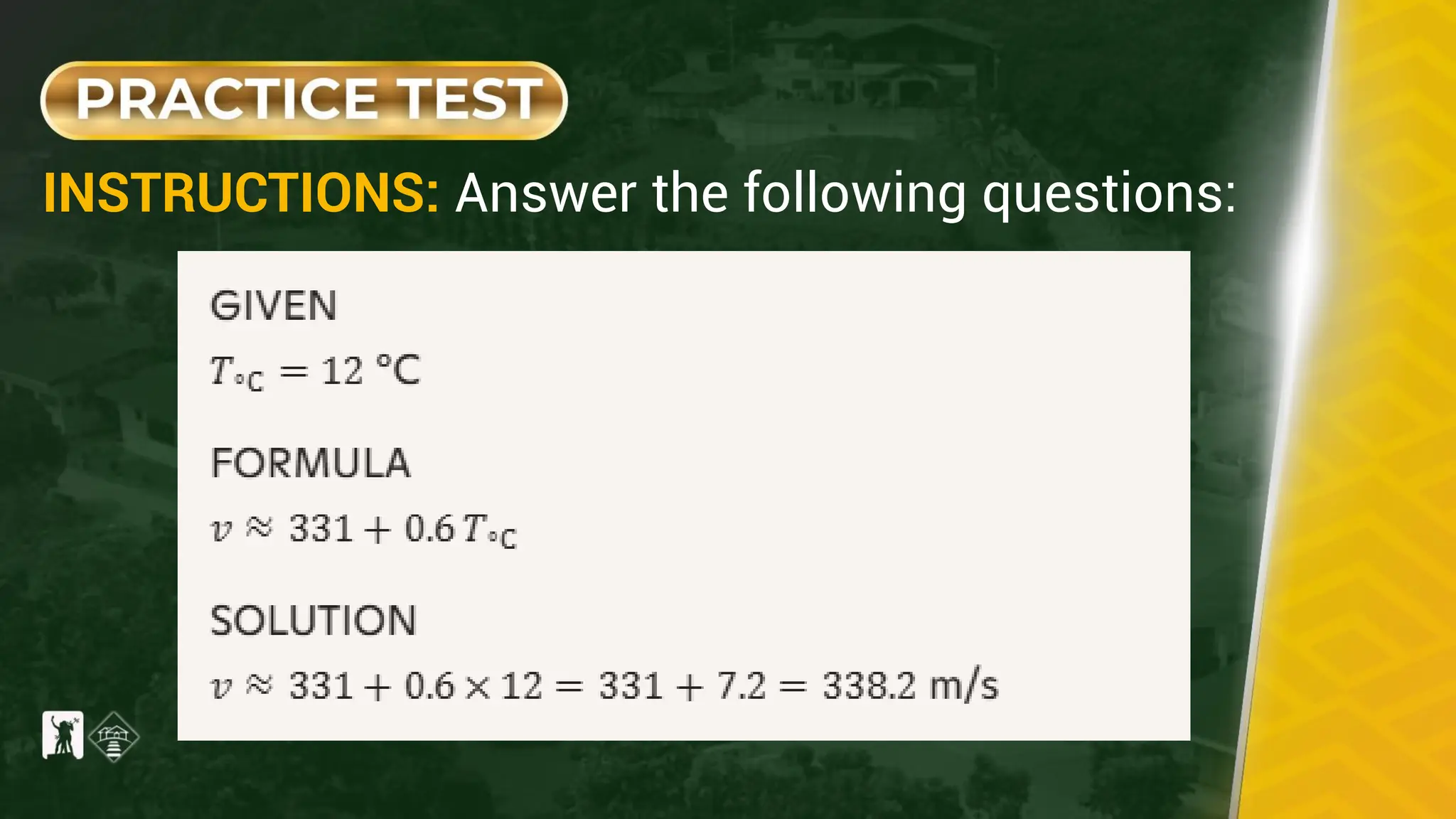 INSTRUCTIONS: Answer the following questions:
 