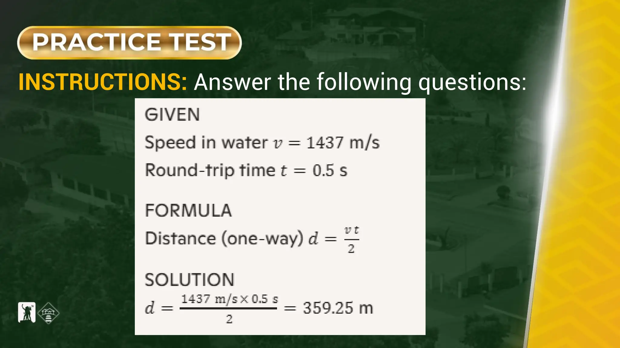 INSTRUCTIONS: Answer the following questions:
 