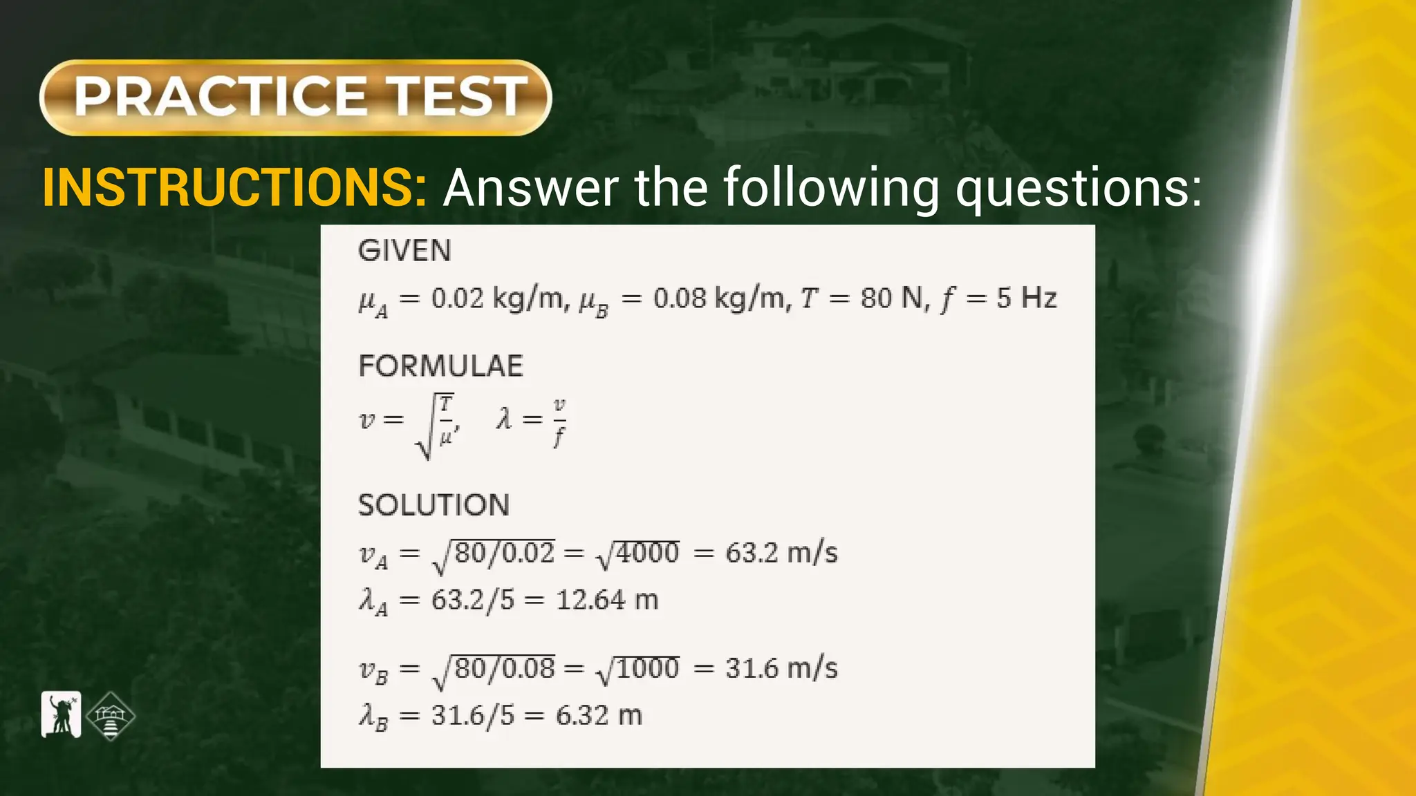 INSTRUCTIONS: Answer the following questions:
 