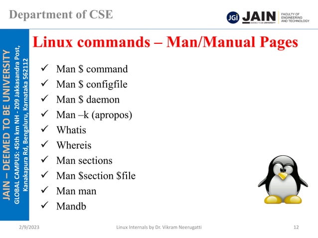 Introduction to Linux & Basic Commands | PDF | Operating Systems ...