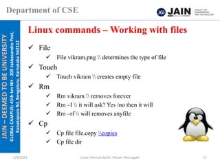Introduction to Linux & Basic Commands | PDF | Operating Systems ...