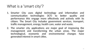 Overview of Smart City and Urban Planning Concepts | PPTX
