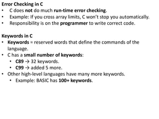 C99 Examples Comprehensive Introduction to C Programming Language Fundamentals and ...