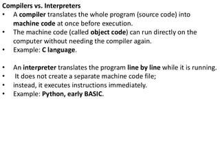 Comprehensive Introduction to C Programming Language Fundamentals and ...
