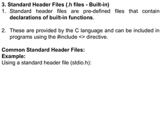 Comprehensive Introduction to C Programming Language Fundamentals and ...