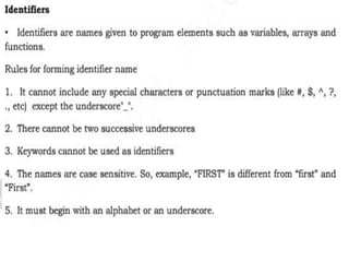 Comprehensive Introduction to C Programming Language Fundamentals and ...