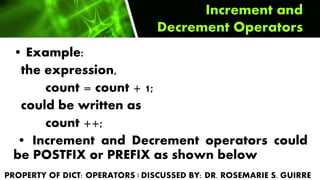 Chapter 7: Arithmetic and Relational Operators | PPTX | Web Development ...