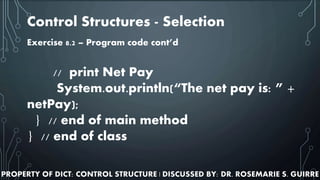 CONTROL STRUCTURE | PPTX