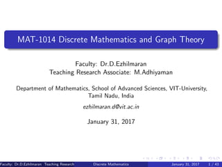 Module - 1 Discrete Mathematics and Graph Theory | PDF