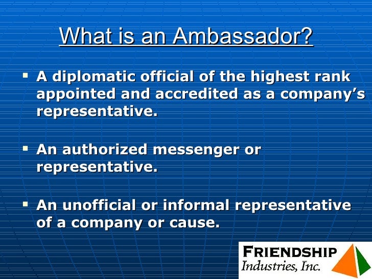 Module 1 Friendship Ambassadors Introduction