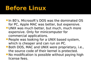 Module 1 introduction to Linux | PDF | Shareware and Freeware ...