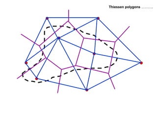Thiessen polygons ……….
BITS Edu Campus Prof. Ankit Patel
 
