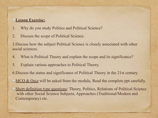 Political Science Module Module-1_Introduction to Political Science.pptx