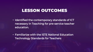 ICT COMPETENCY STANDARDS FOR PHILIPPINE PRE-SERVICE TEACHER EDUCATION ...
