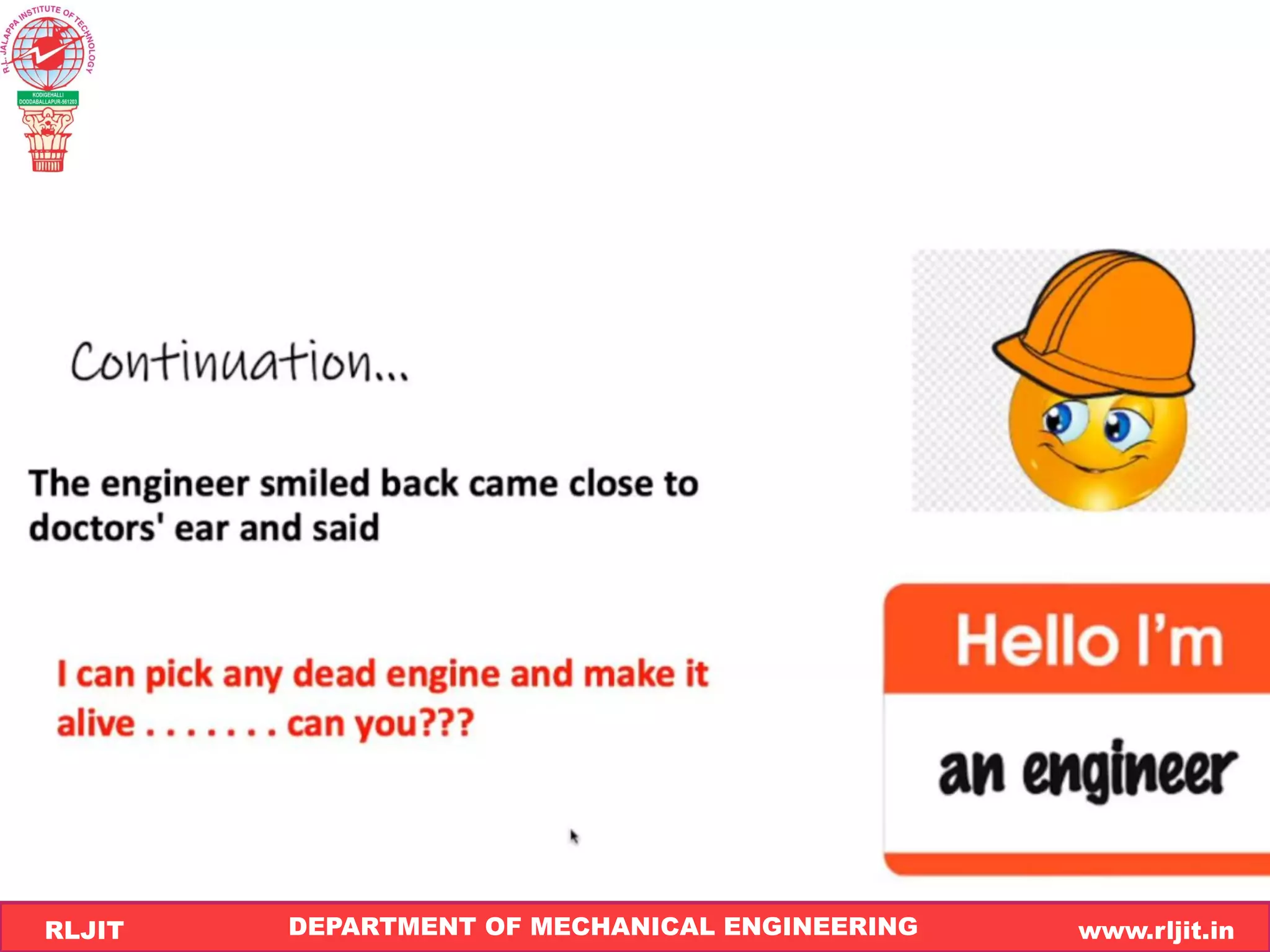 DEPARTMENT OF MECHANICAL ENGINEERING www.rljit.in
RLJIT
R
L
J
I
T
53
 