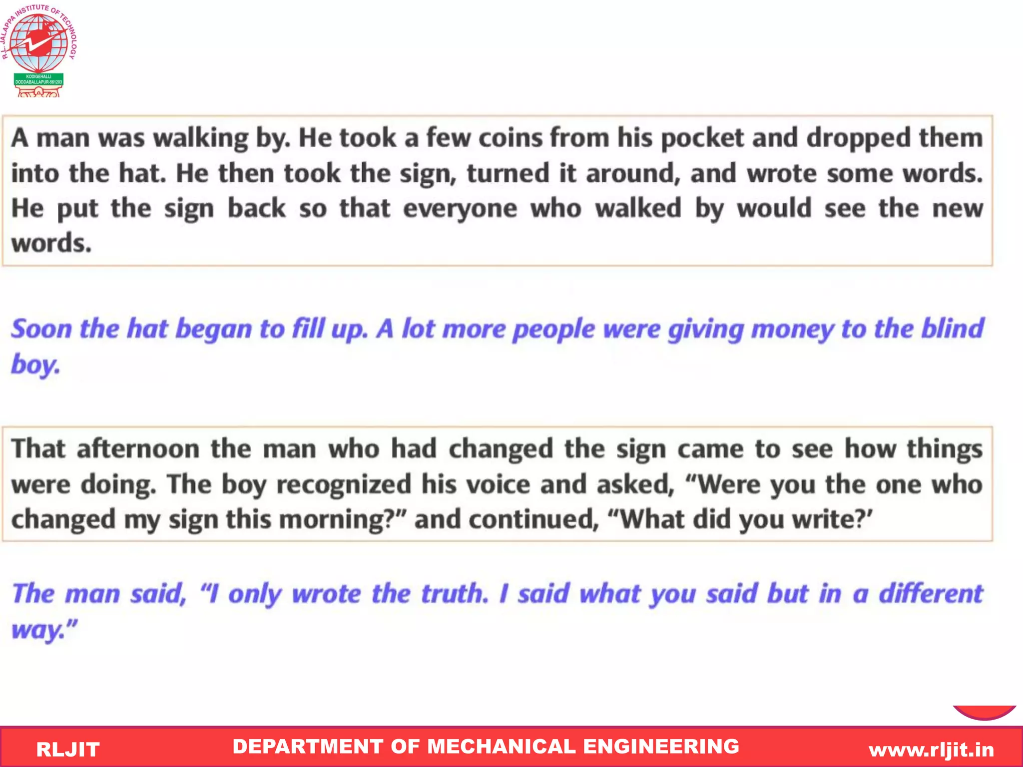 DEPARTMENT OF MECHANICAL ENGINEERING www.rljit.in
RLJIT
R
L
J
I
T
64
 