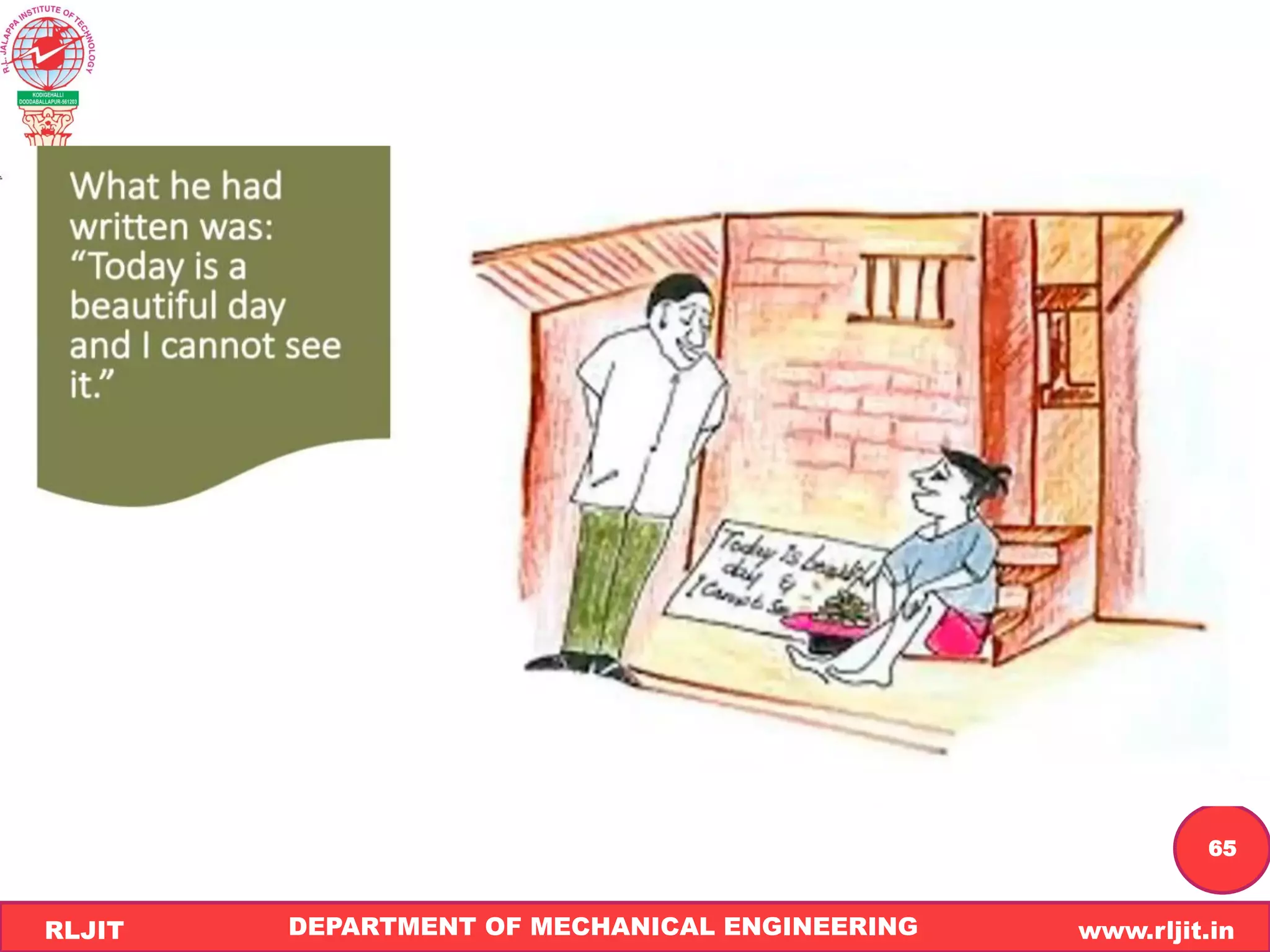 DEPARTMENT OF MECHANICAL ENGINEERING www.rljit.in
RLJIT
R
L
J
I
T
65
 