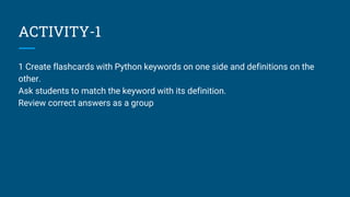 MODULE -1 Introduction to python -notes-grade 8).pptx