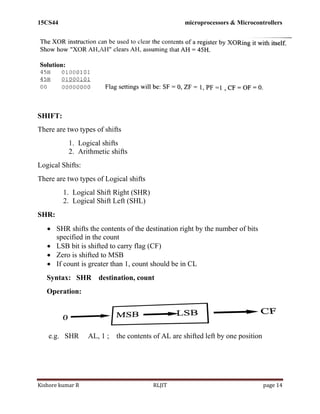 15CS44 MP & MC Module 2 | PDF