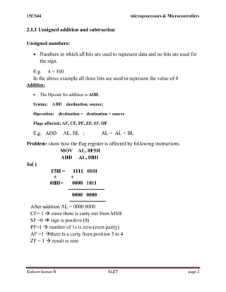 15CS44 MP & MC Module 2 | PDF