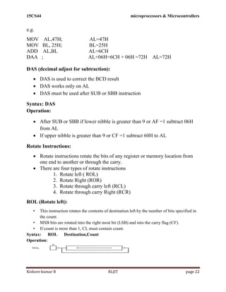 15CS44 MP & MC Module 2 | PDF
