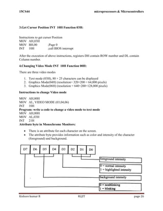 15CS44 MP & MC Module 2 | PDF