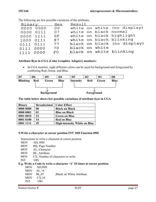 15CS44 MP & MC Module 2 | PDF