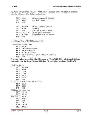 15CS44 MP & MC Module 2 | PDF