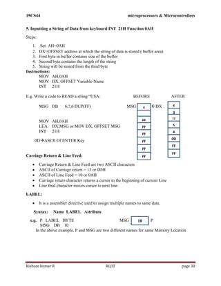 15CS44 MP & MC Module 2 | PDF
