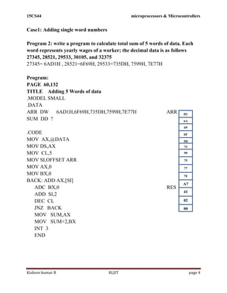 15CS44 MP & MC Module 2 | PDF